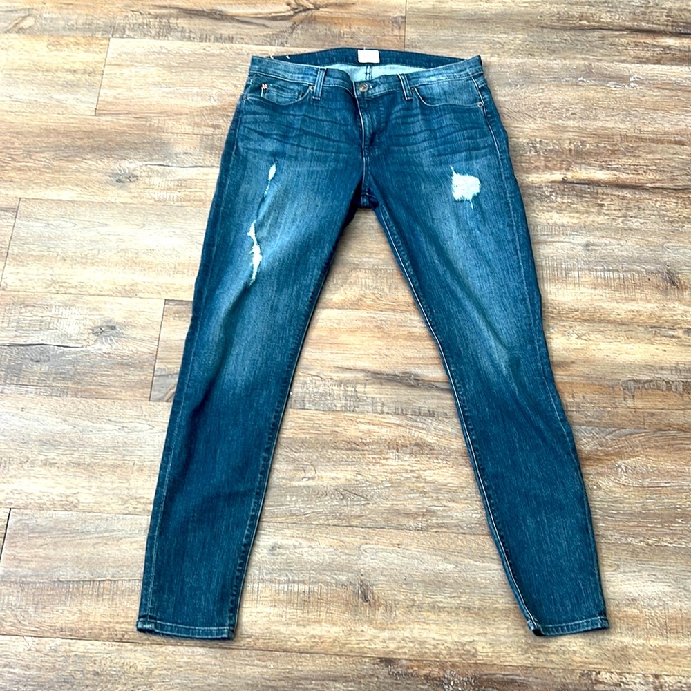 Hudson Krista super skinny destructed jeans in Samtosa